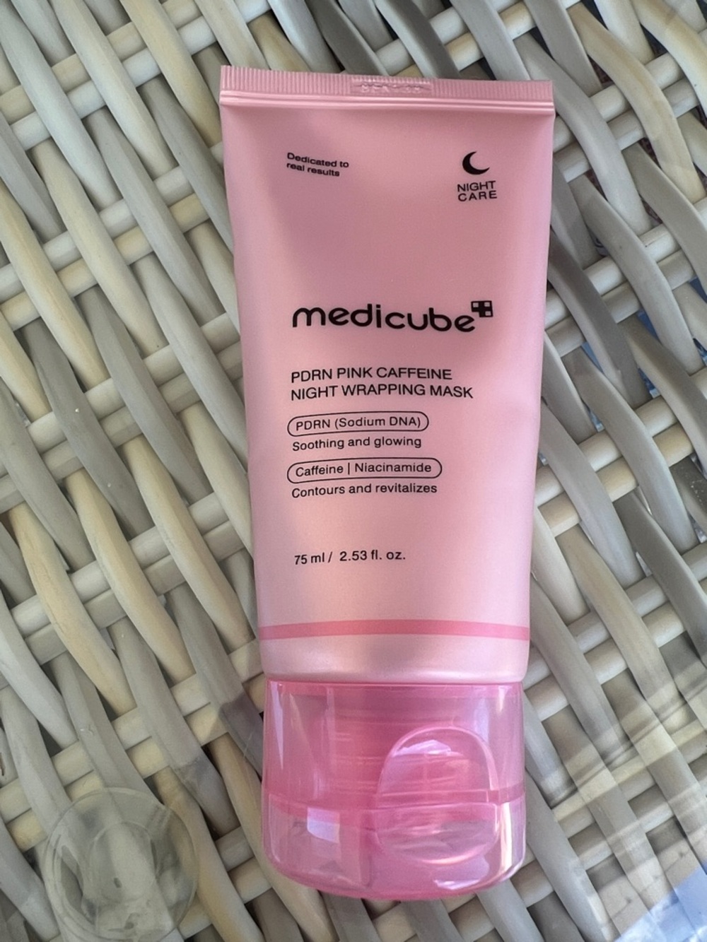 Medicube PDRN Pink Caffeine Night Wrapping Mask Soothing and Glowing Korean